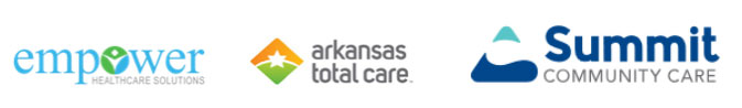 Logos for Empower, Arkansas Total Care, and Summit